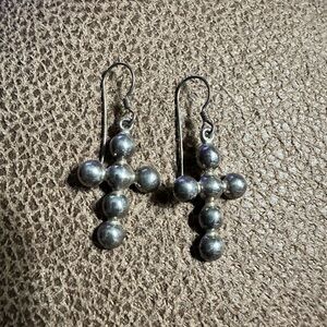 Cross Dangle Earrings